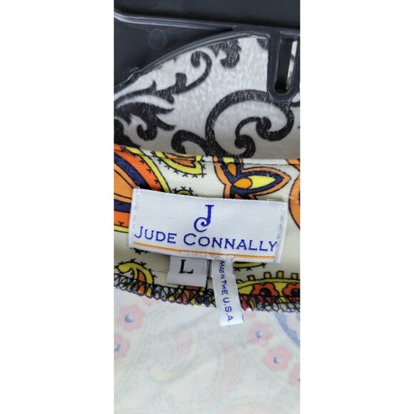 Jude Connally Dress Womens L Beth Shift Tank Geometric Print Stretch Made Usa - Picture 2 of 12